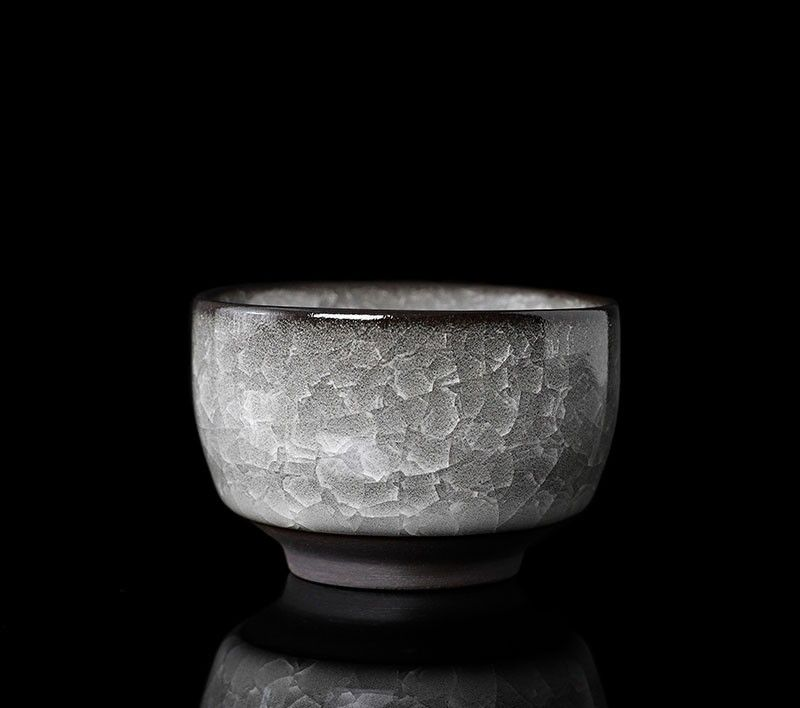 Teacup Tea Set - Black Ice Dapple - INFINITE TOMATO