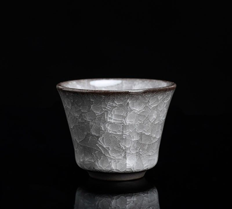 Teacup Tea Set - Black Ice Dapple - INFINITE TOMATO