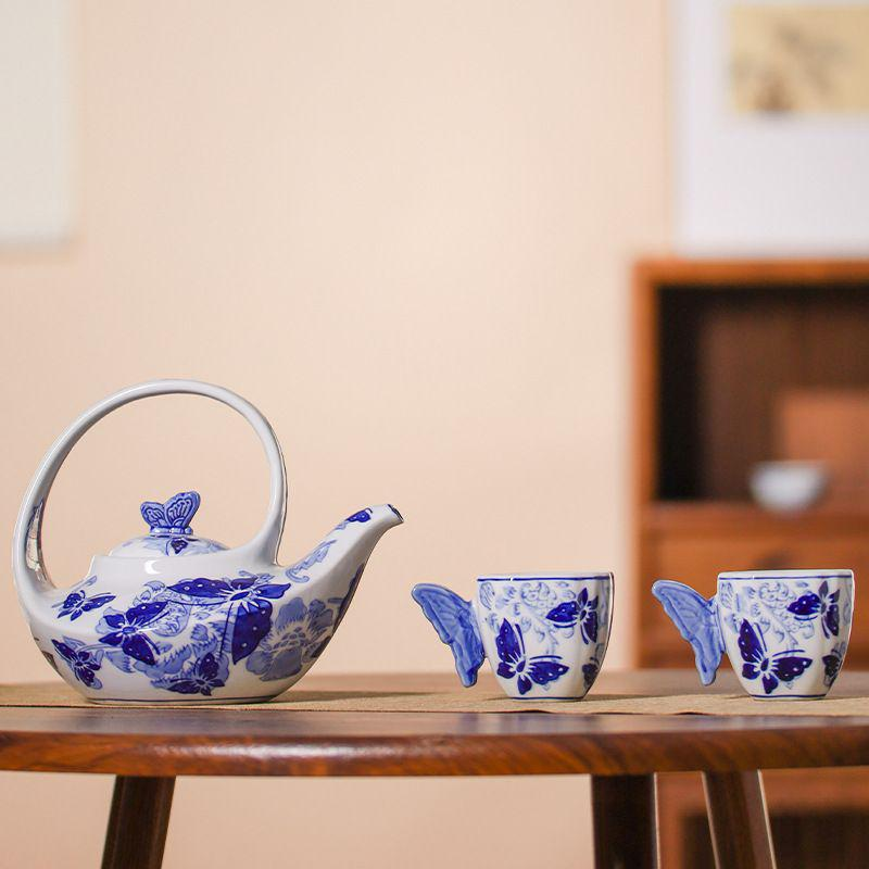 Tea sets Tea Set - Bule and white porcelain - INFINITE TOMATO